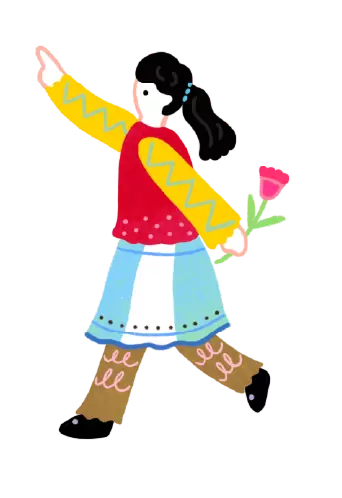 踊る女性